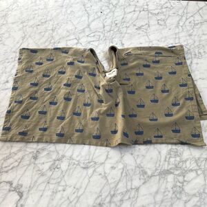 Bobo Choses girls organic cotton jersey boat print poncho cover up Sz 6/7